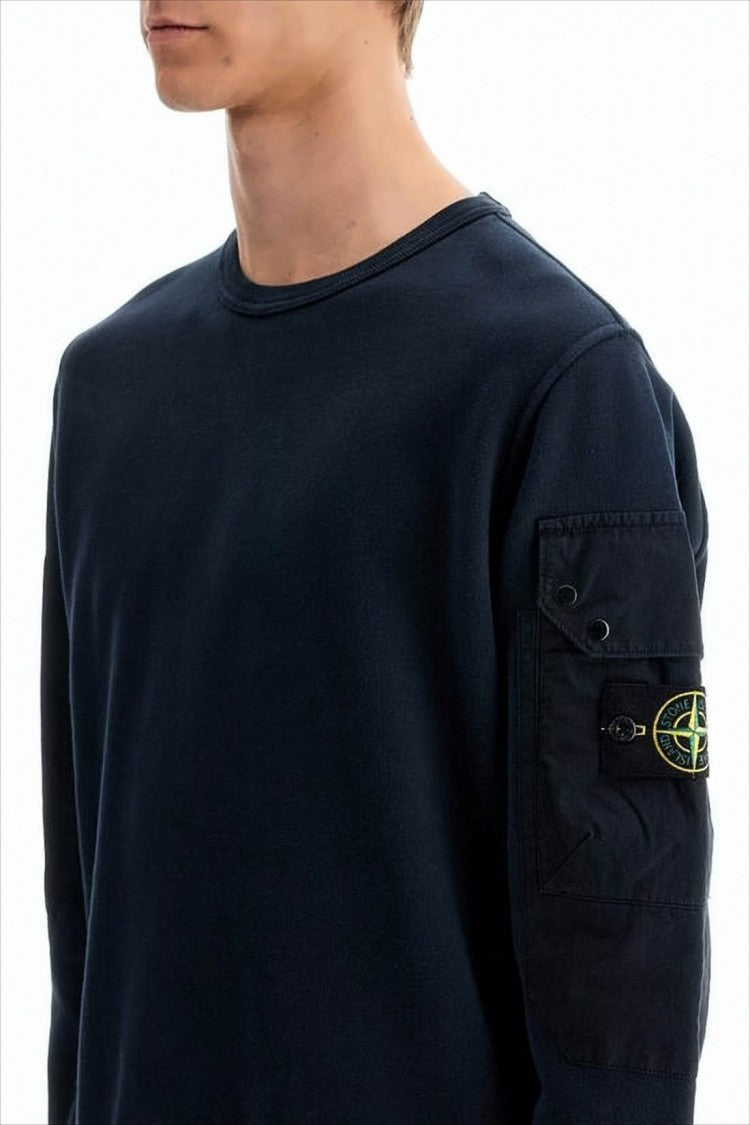 Stone Island Black Sweatshirt With Unique Patch