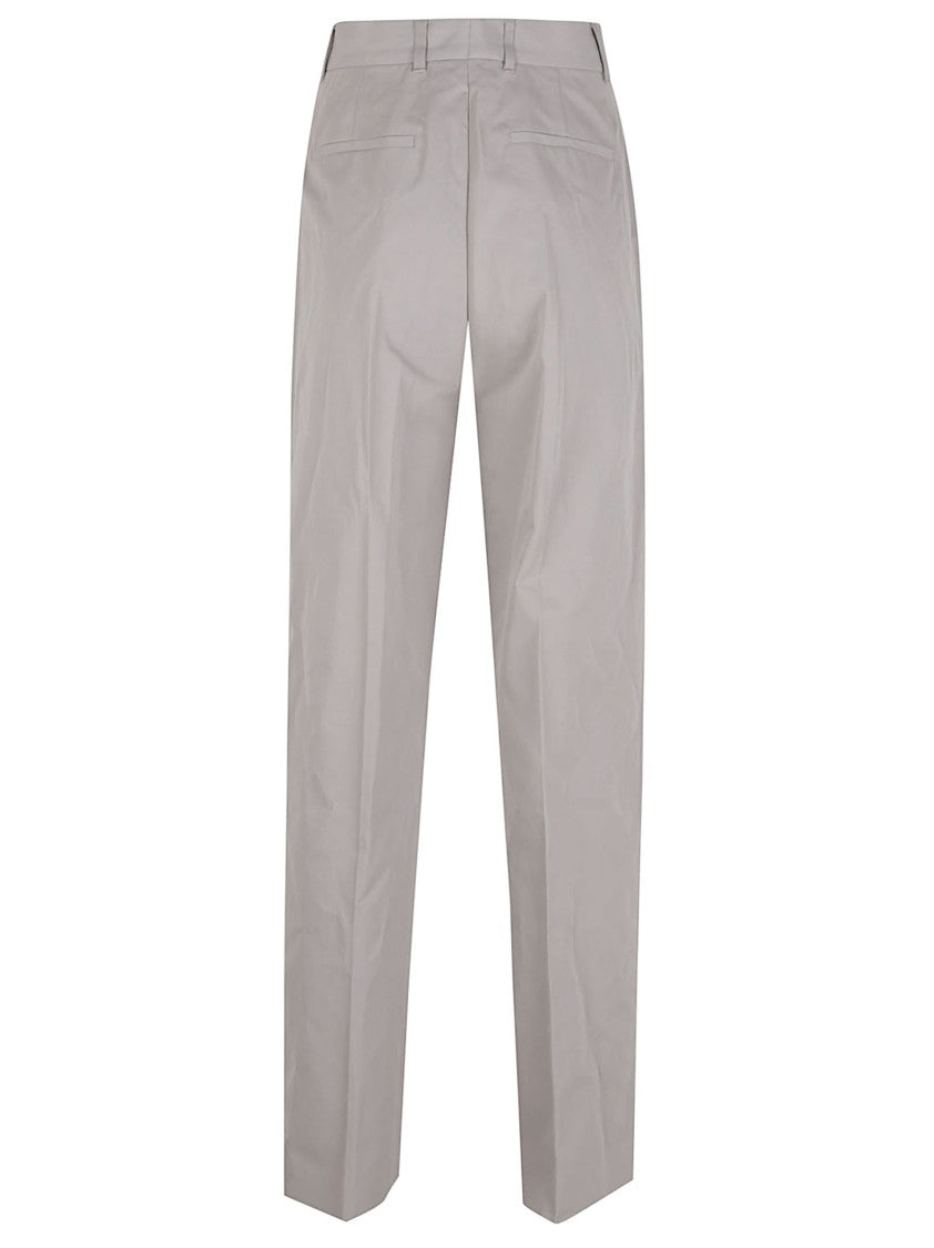 Jil Sander Beige Straight-Leg Trousers