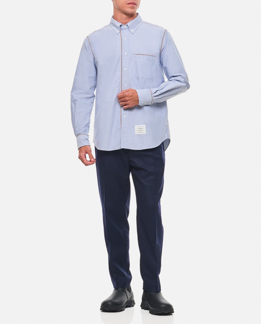 Thom Browne Light Blue Cotton Shirt