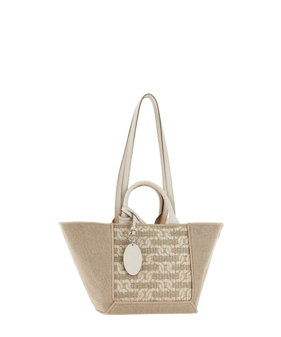 Tod's Trapezoidal Tote Bag With Textured Front