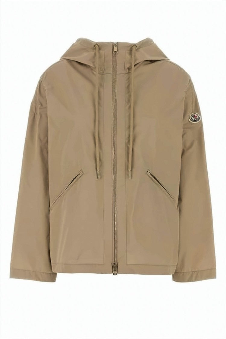 Moncler Cropped Front-Zipper Moncler Jacket With Hood