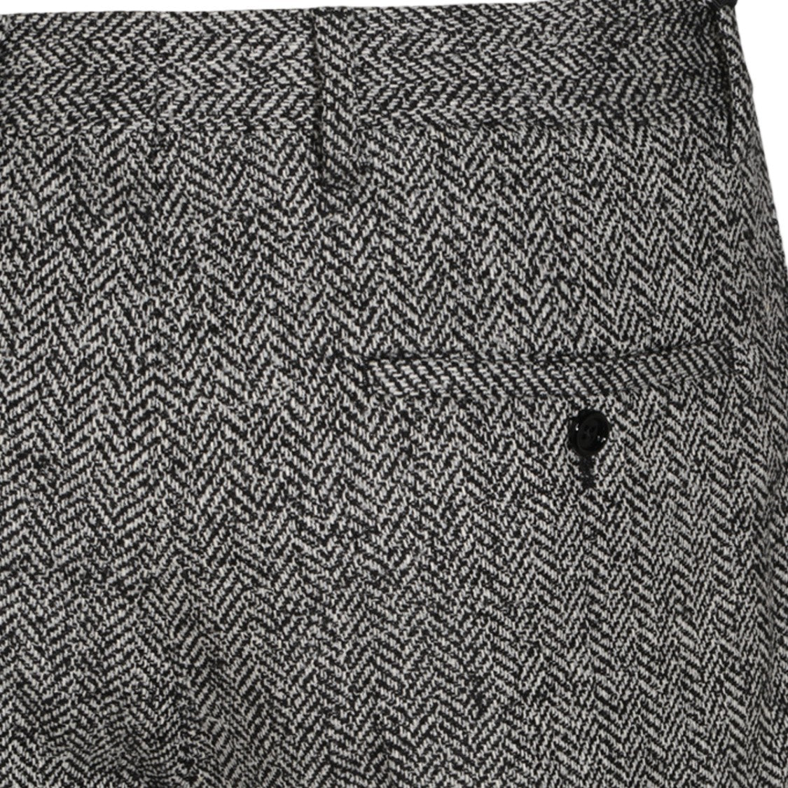 Lardini Straight-Leg Trousers With Herringbone Pattern And Tailored Fit