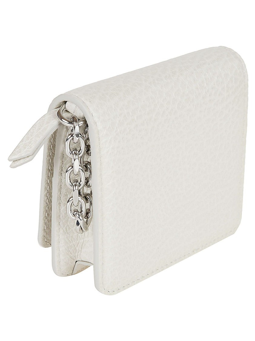 Maison Margiela Pebbled Finish Wallet With Rounded Edges