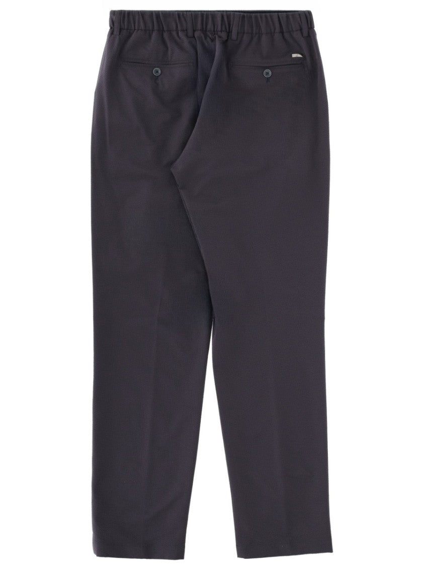 Herno Matte Tailored Polyester Straight-Leg Pants