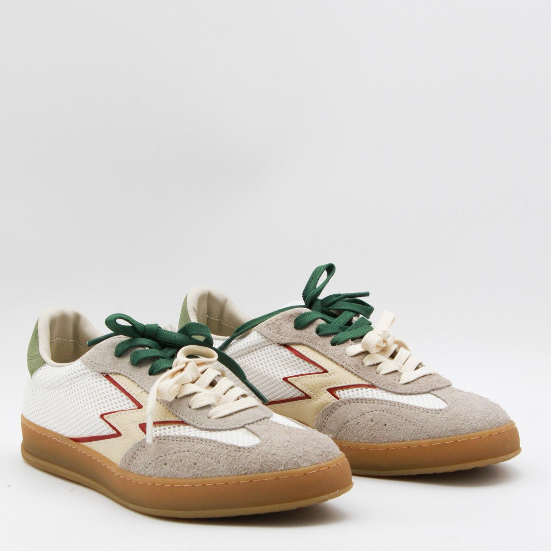 Moaconcept Retro-Inspired Mesh And Suede Sneakers