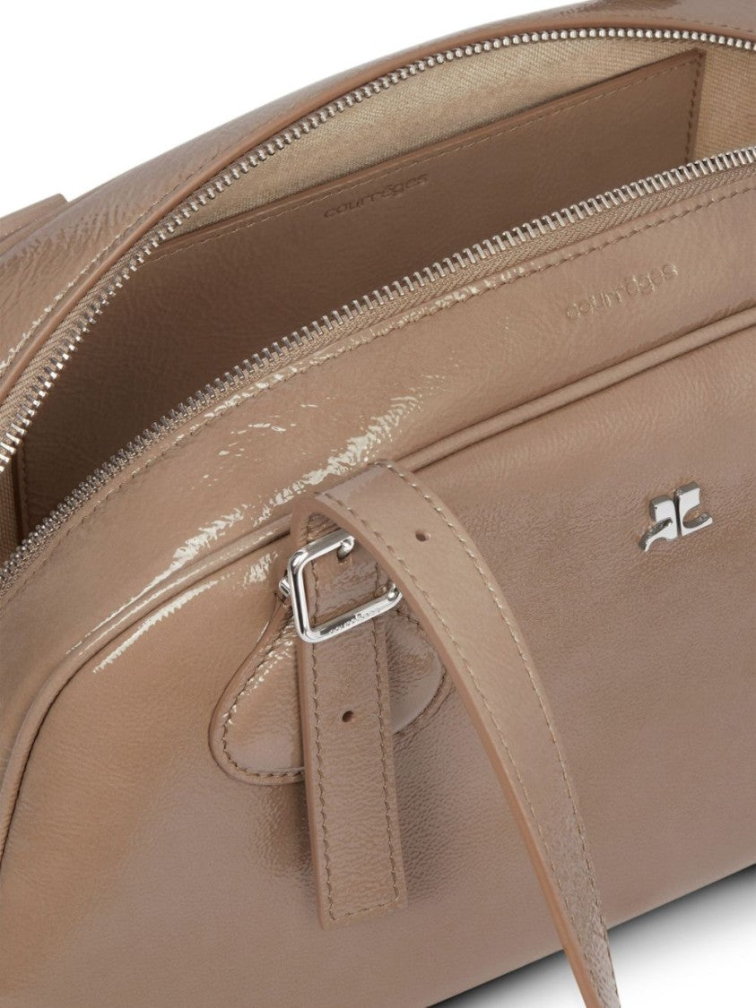 Courrèges Beige Handbag With Adjustable Straps