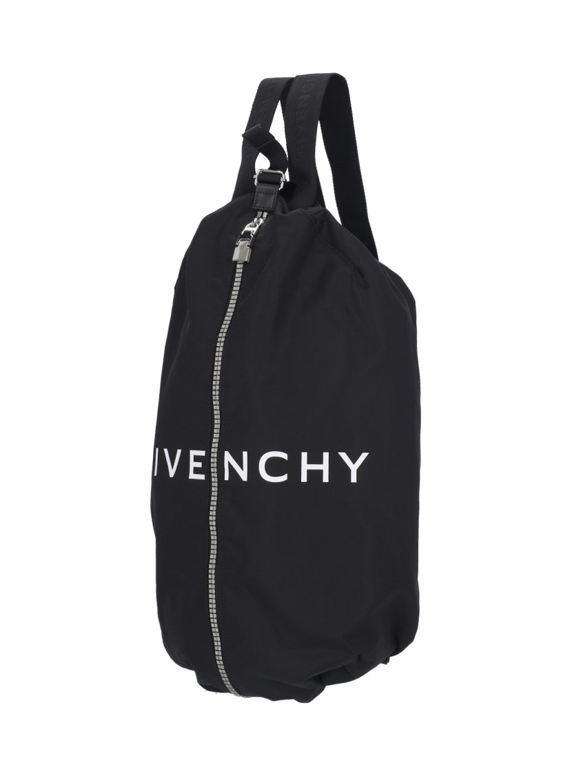 Givenchy "G-Zip" Logo Backpack Black