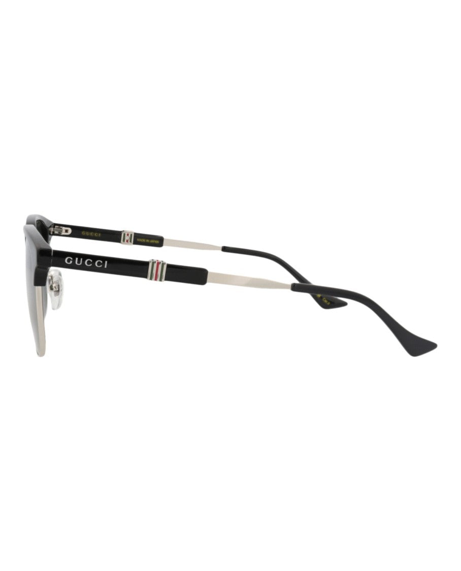 Gucci Square-Frame Sunglasses With Metal Frame And Recycled Acetate Temples