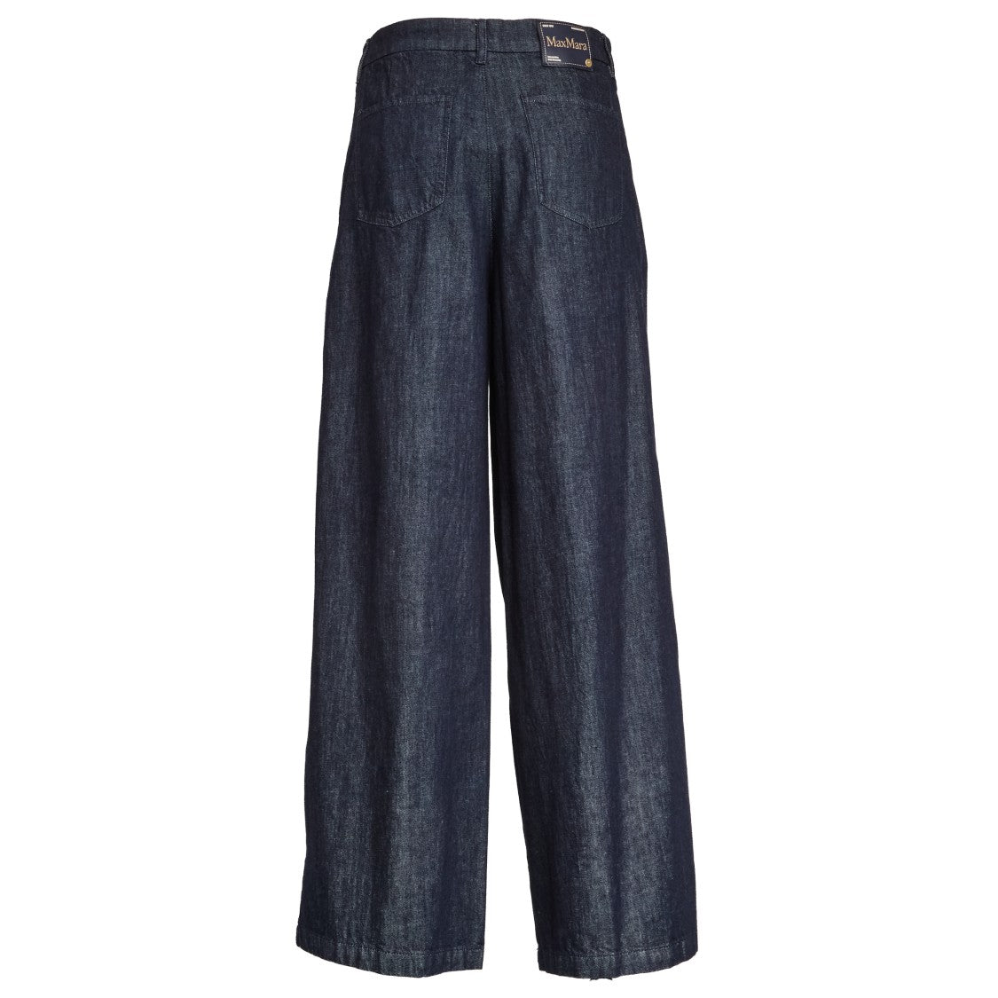 Max Mara High-Waisted Denim Pants With Kapok Blend