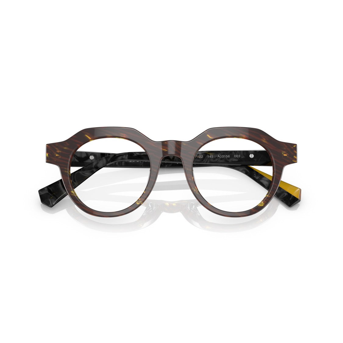 Luxottica 3156 Vista Bold Round Tortoiseshell Sunglasses With Geometric Edge