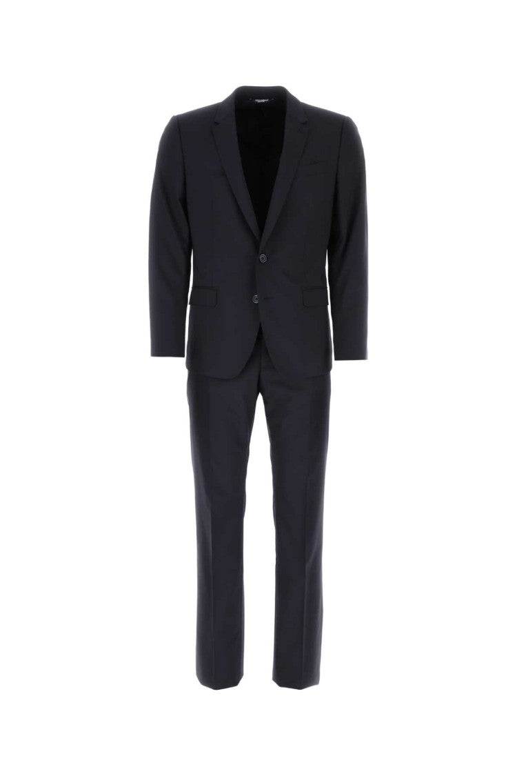 Dolce & Gabbana Navy Blue Light Wool Martini Suit
