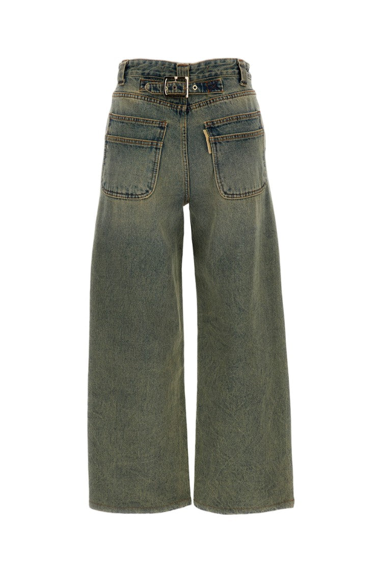 Meta Campania Teawash Blue Milton Panelled Denim Jeans