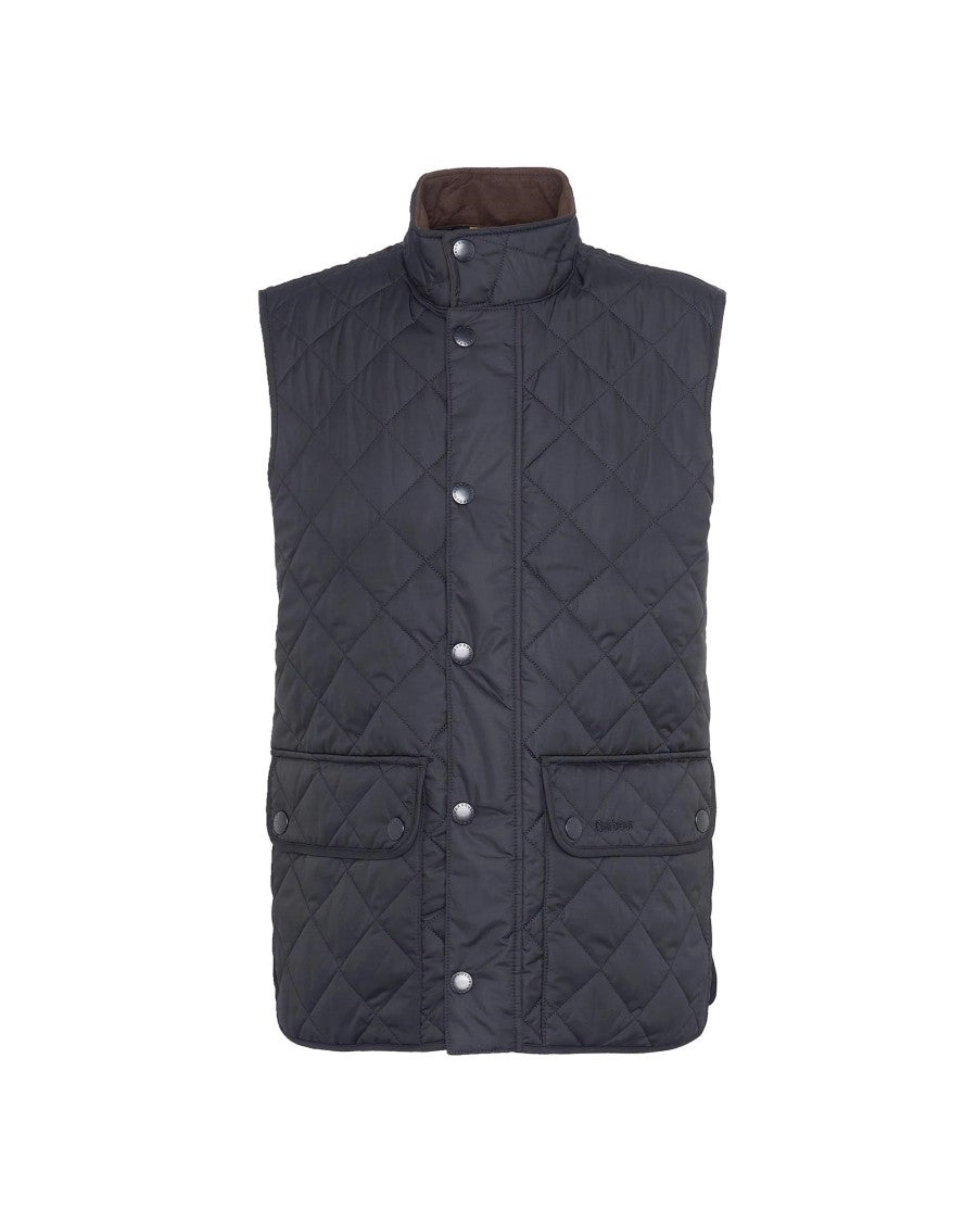 Barbour Navy Diamond-Quilted Vest