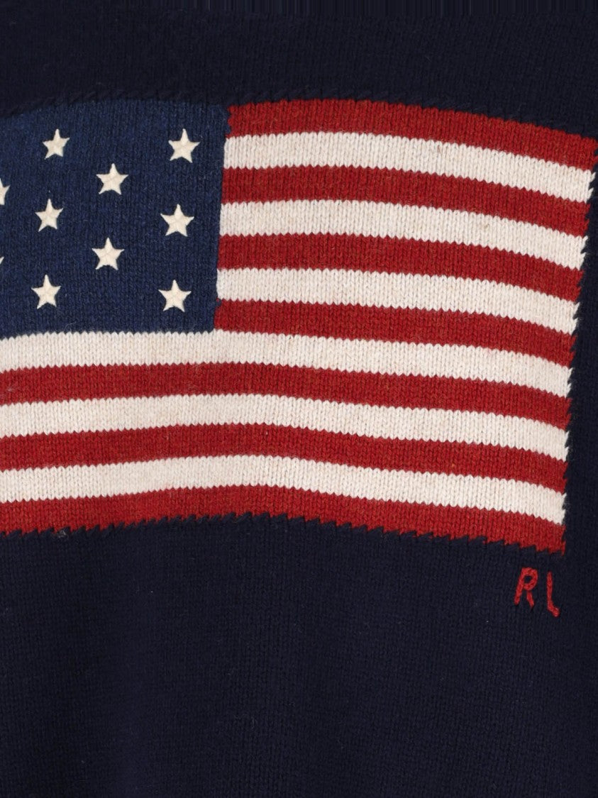 Polo Ralph Lauren Flag Sweater Vest – Navy