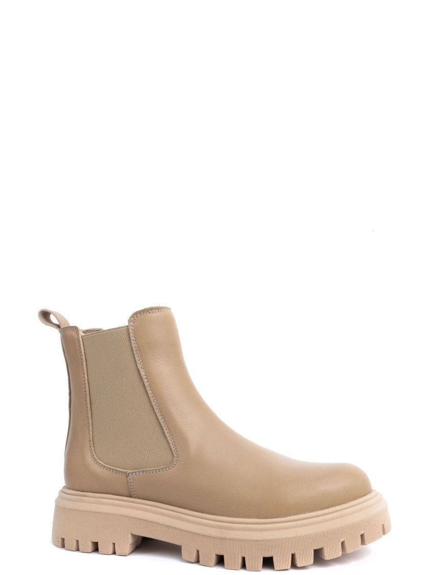 Sergio Moretti Sole Beige Ankle Boots