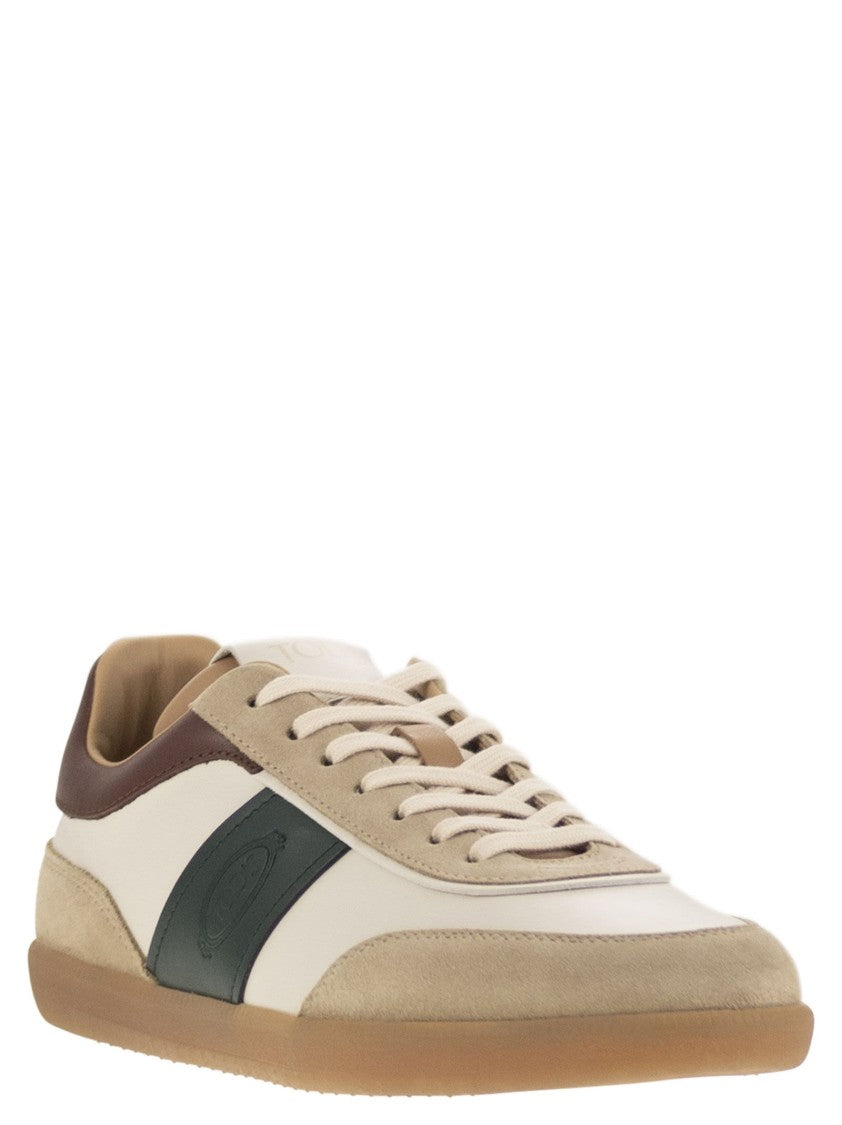 Tod's Suede Leather Tabs Sneakers