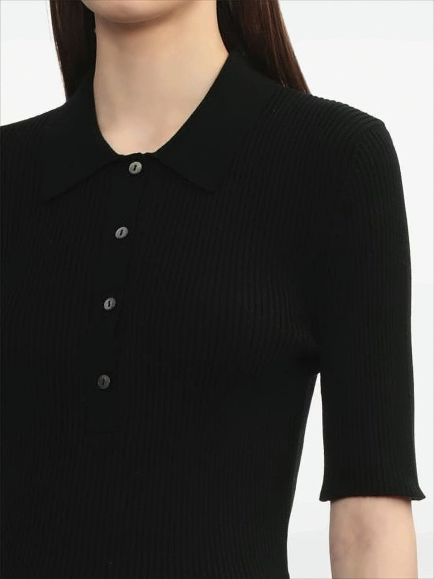 A.P.C. Fitted Ribbed Knit Sweater