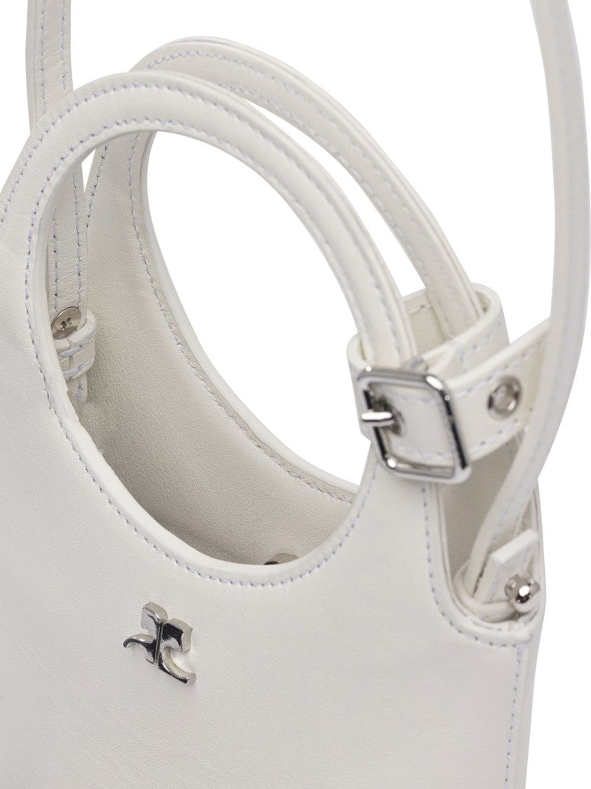 Courrèges White Leather Handbag