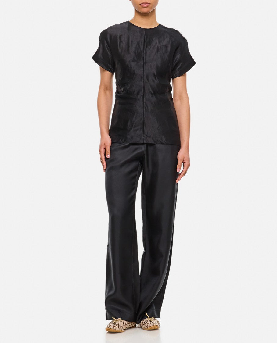 Loulou Studio Black Straight Pants