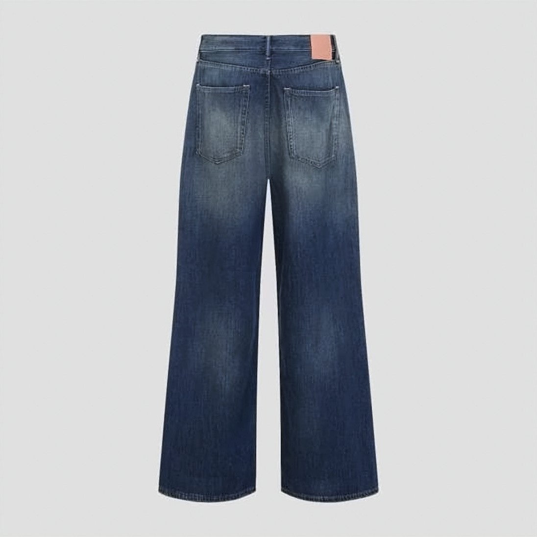 Acne Studios Wide-Leg Denim Pants With Distressed Finish