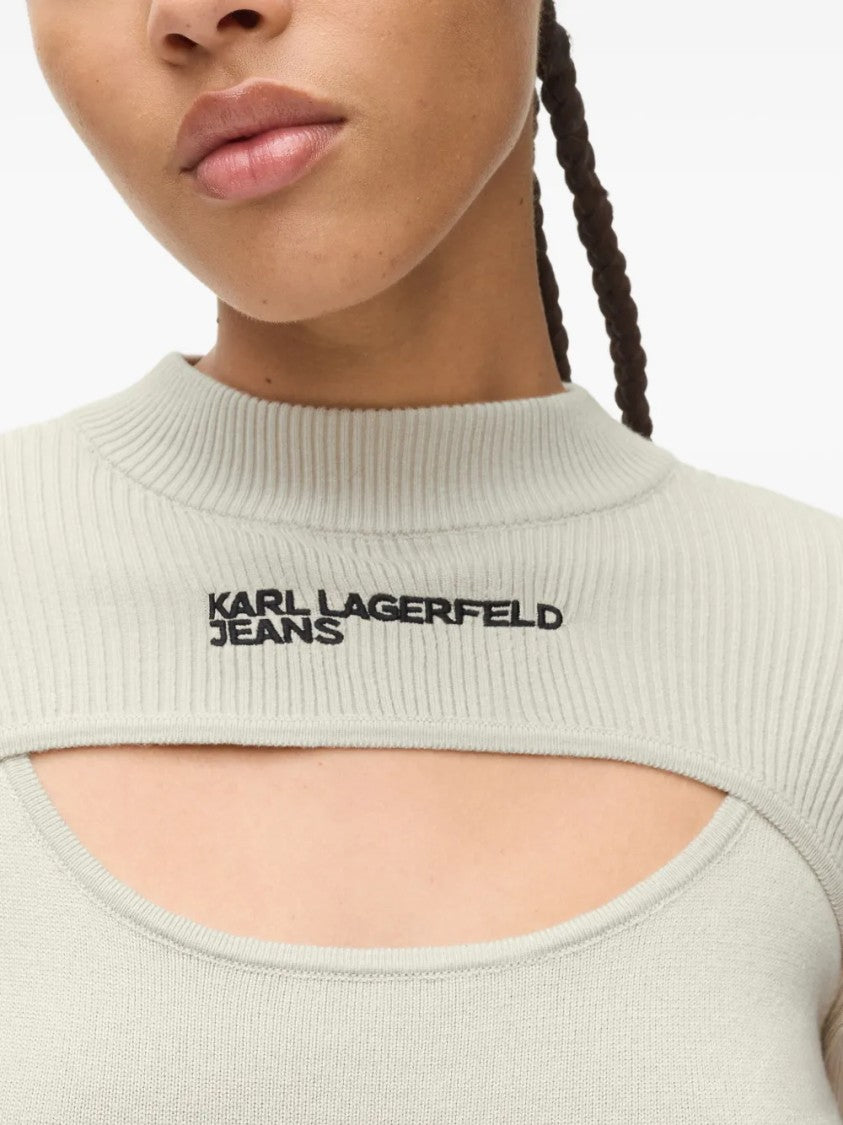 Karl Lagerfeld Classic Knit Sweater With Long Sleeves