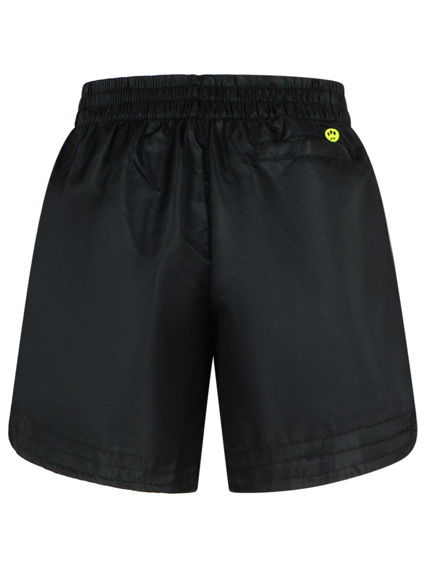 Barrow Black Polyamide Bermuda Shorts