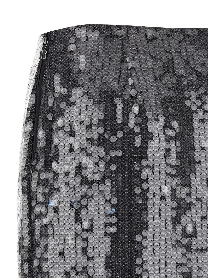 Rotate Birger Christensen 'Net Sequin Midi' Skirt