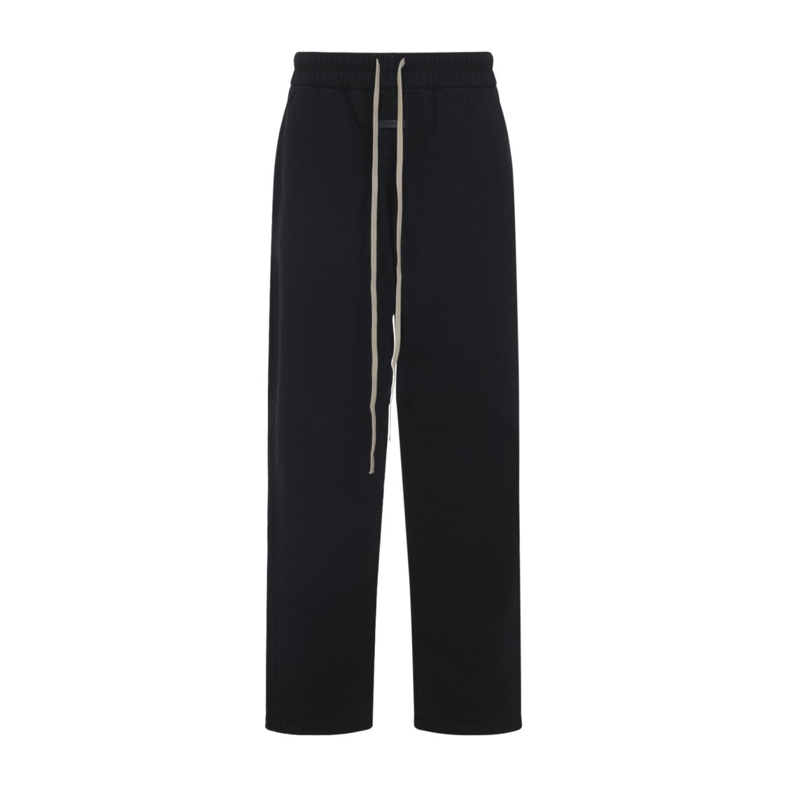 Fear Of God Relaxed Fit Black Cotton Pants With Adjustable Waistband