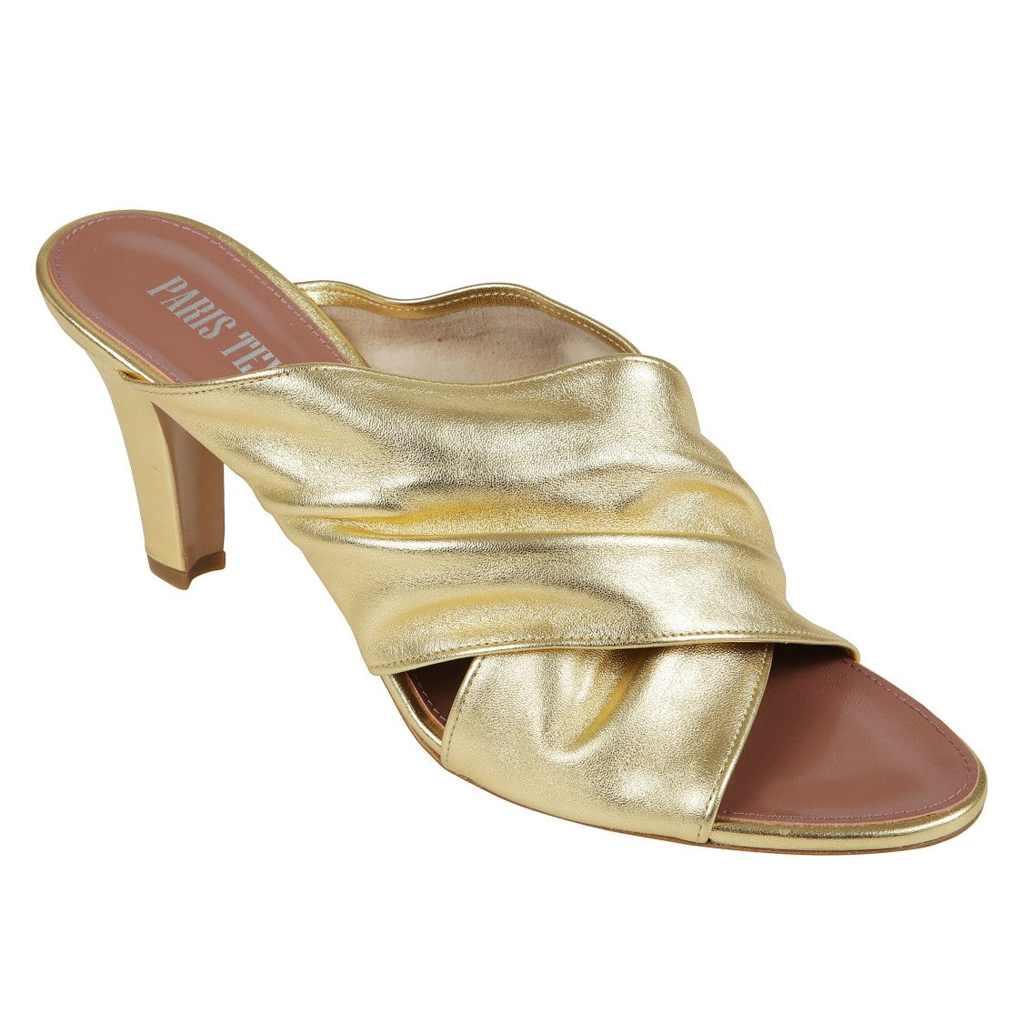 Paris Texas Leather Open-Toe Mules