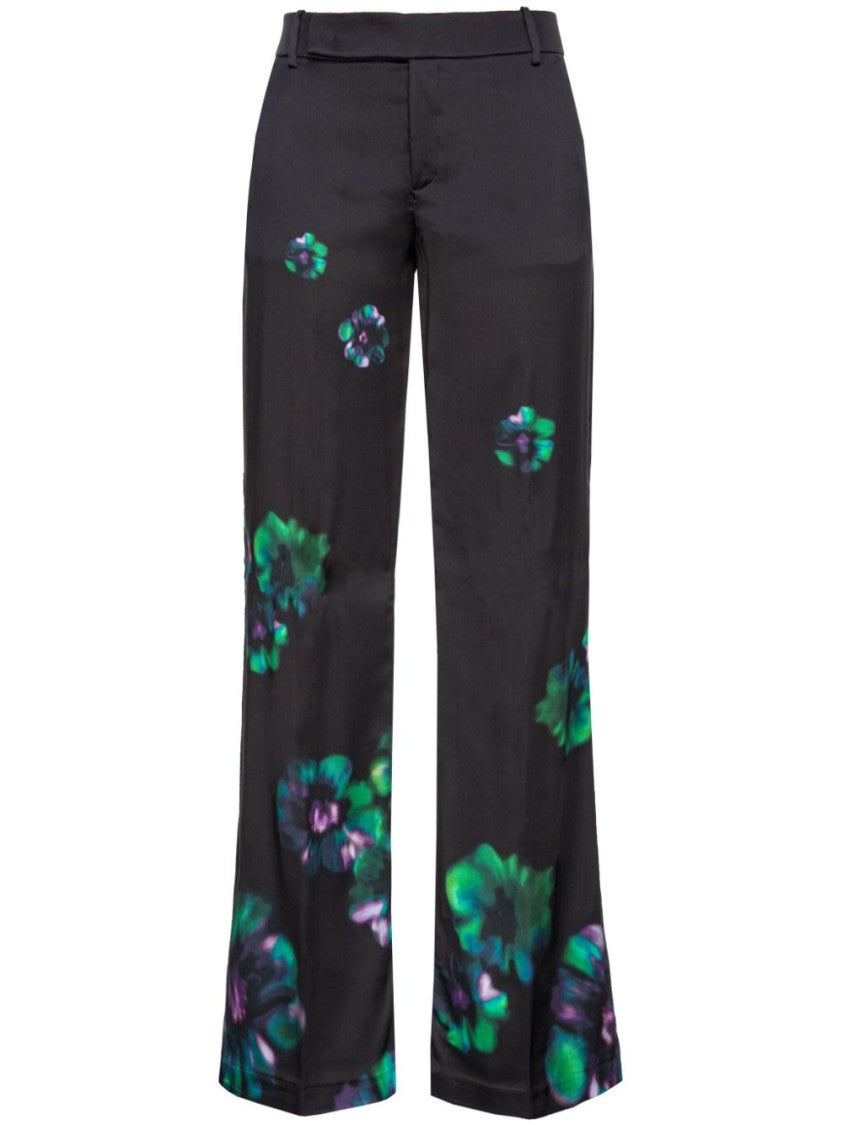 Pinko Poitiers Floral-Print Trousers