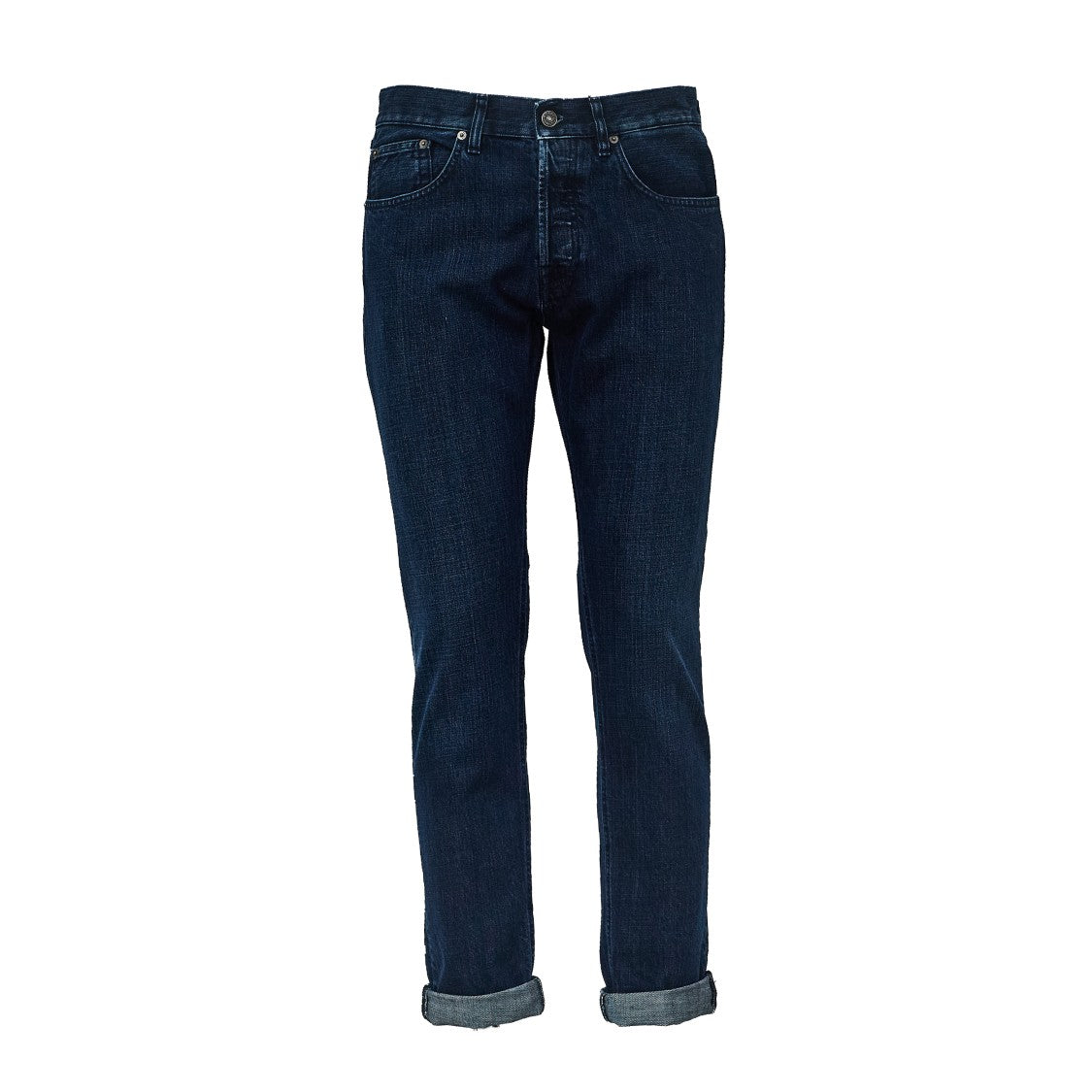 Dondup Slim Fit Jeans In Rigid Denim With Classic Five-Pocket Design