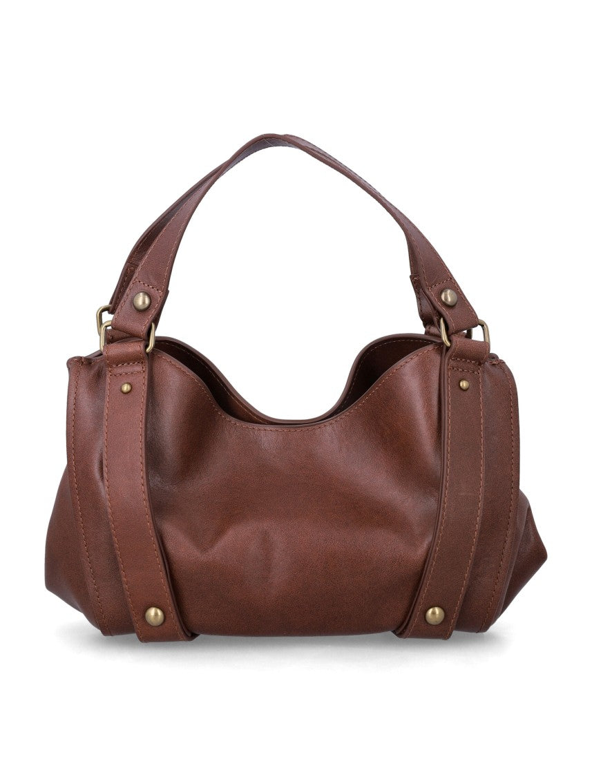 Diesel D-One Top Handle Handbag With Slouchy Silhouette And Brass Accents
