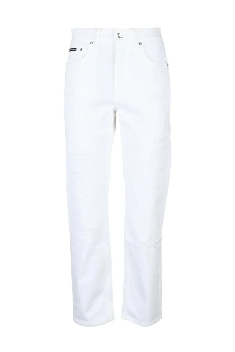 Dolce & Gabbana High Waist Jeans - White