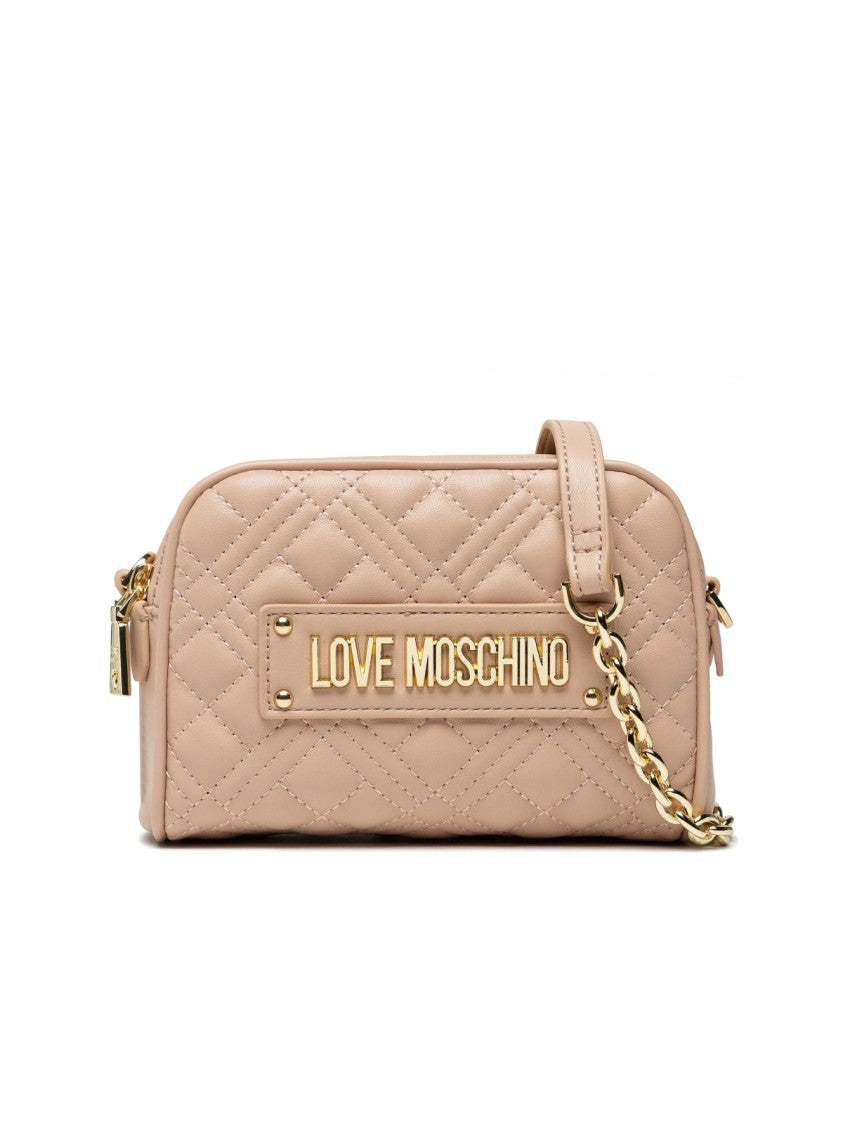 Moschino Quilted Logo Crossbody Camera Bag