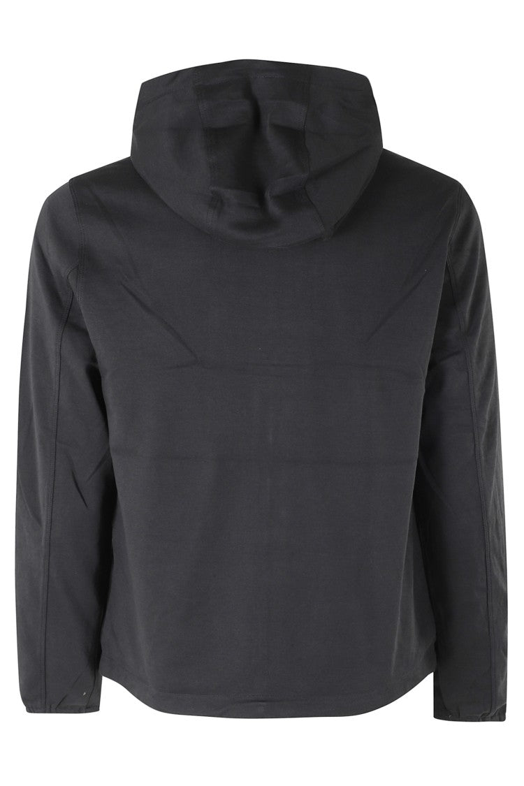 K-Way Black Green Jake Double Interlock Reversible Hooded Cotton Jacket