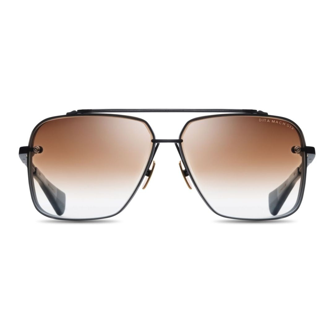 Dita Mach-Six Double Bridge Large Square Sunglasses