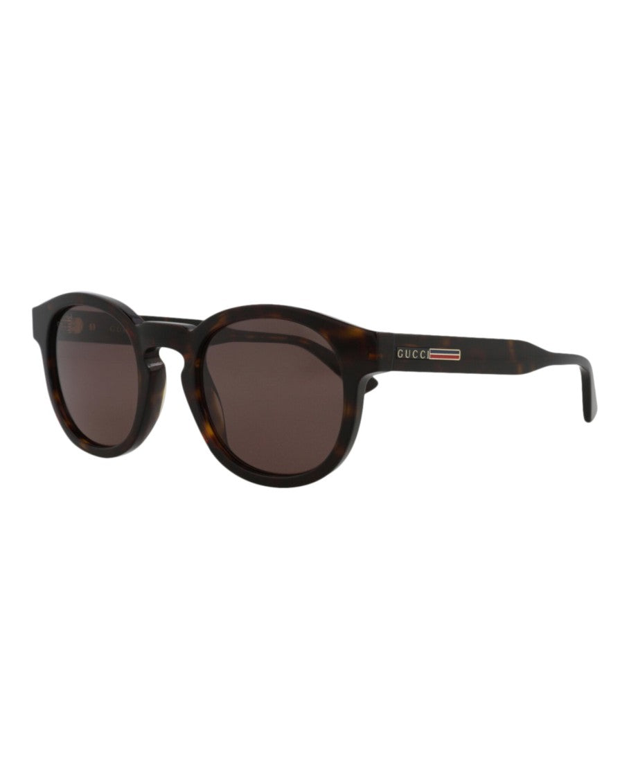 Gucci Round-Frame Acetate Sunglasses