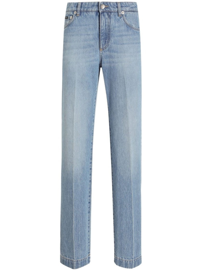 Dolce & Gabbana Straight-Leg Denim Trousers With Timeless Appeal