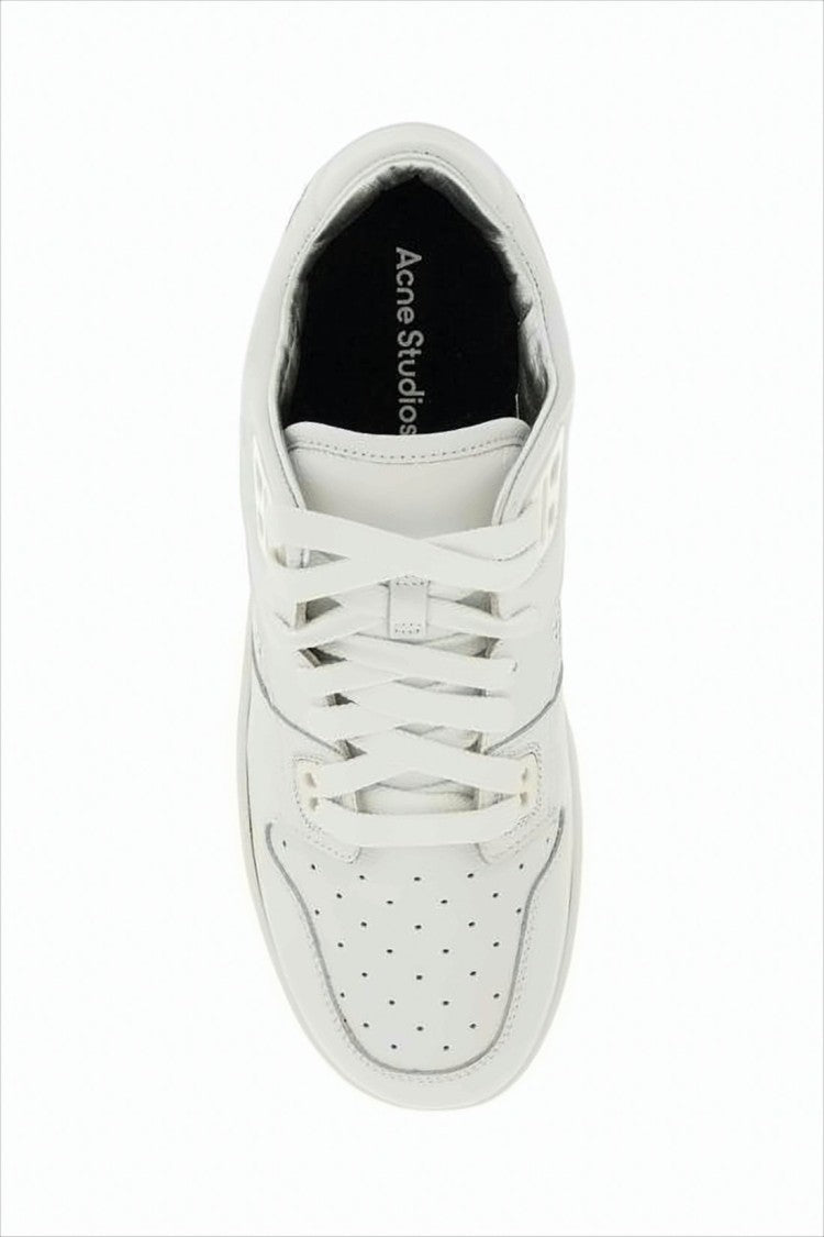 Acne Studios Low-Top Sneakers With Smooth Leather Upper And Perforated Detailing