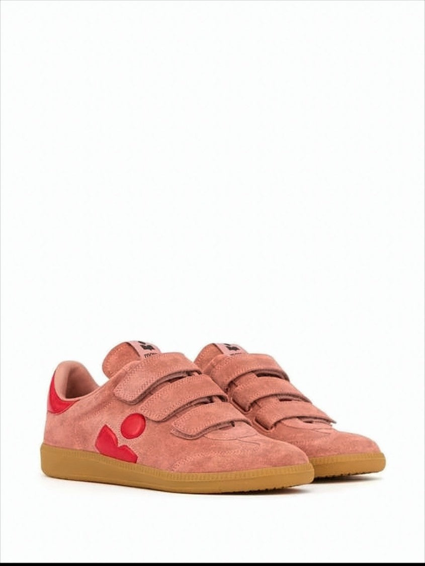 Isabel Marant Suede Sneakers With Velcro Straps