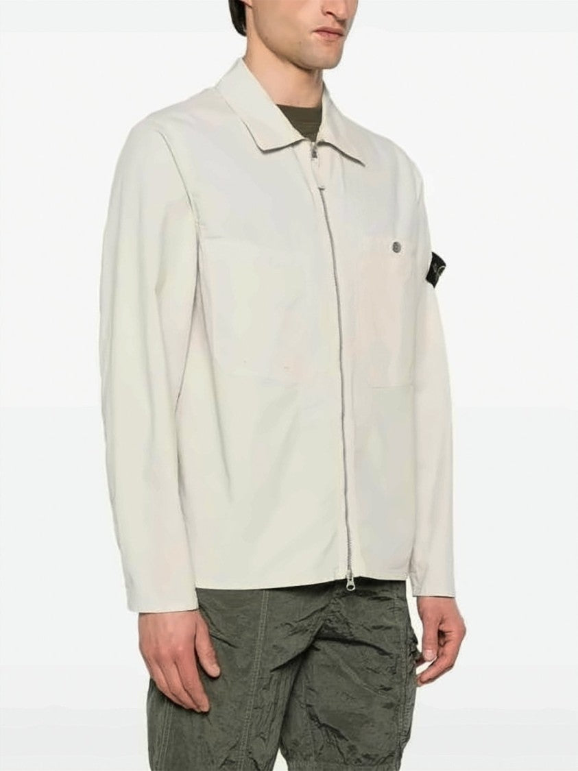 Stone Island Lightweight Jacket With Textured Fabric