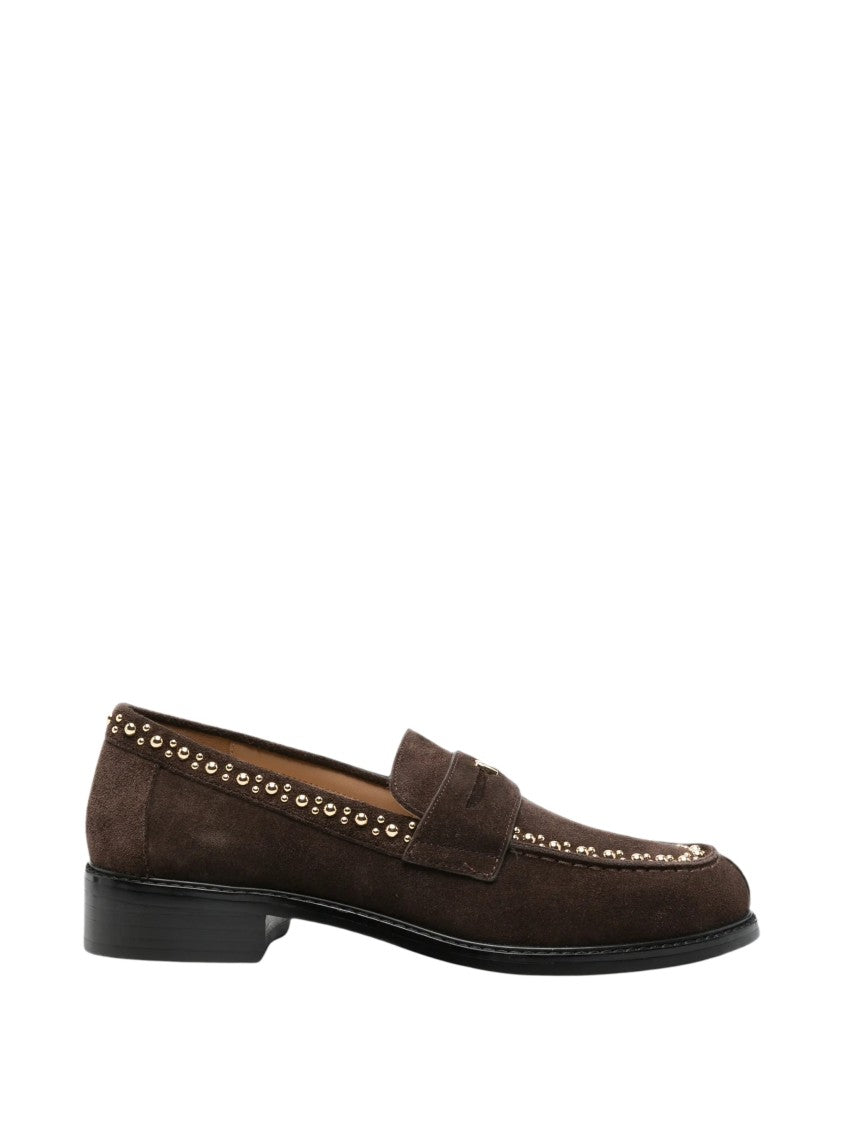 Furla College Leather Loafers