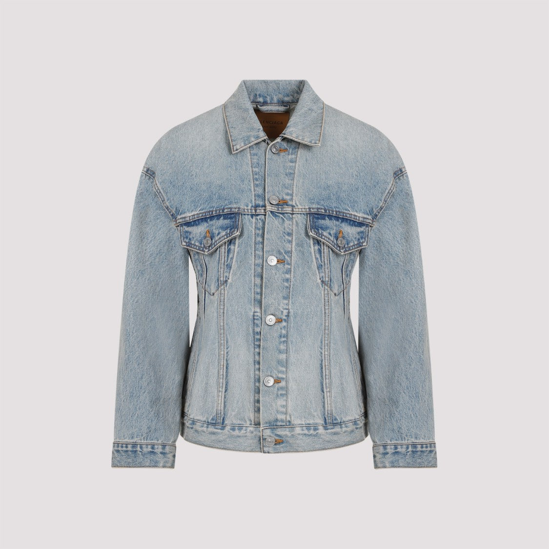 Balenciaga Hourglass Light Indigo Cotton Jacket