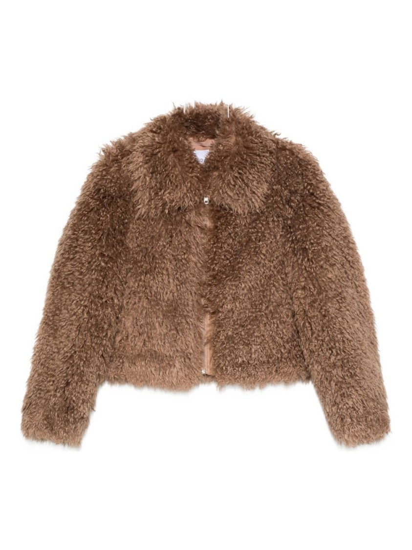 Stand Studio Plush Faux Fur Short Coat