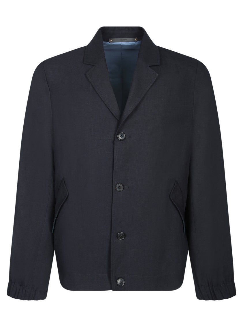 Paul Smith Linen Overshirt With Classic Lapels
