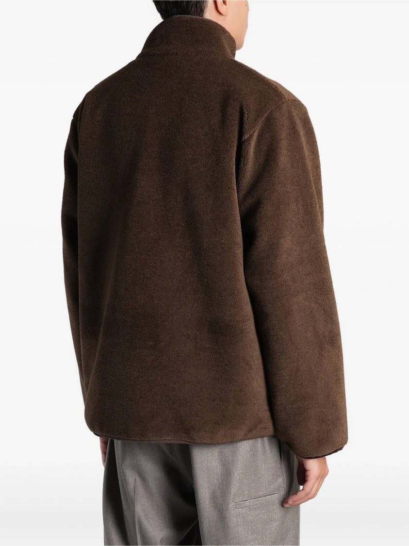 Ballantyne Textured Ebony High Collar Zipped Jacket