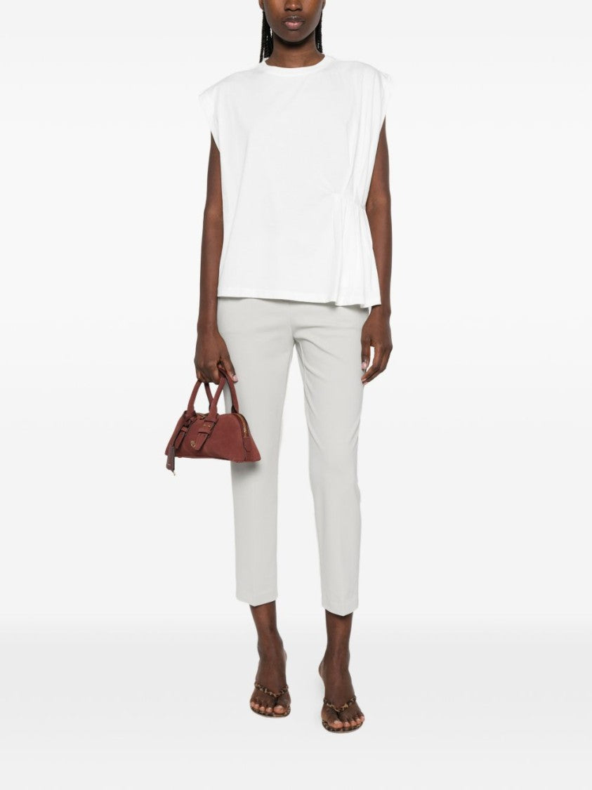 Pinko Cropped Tailored Trousers With Concealed Fastening