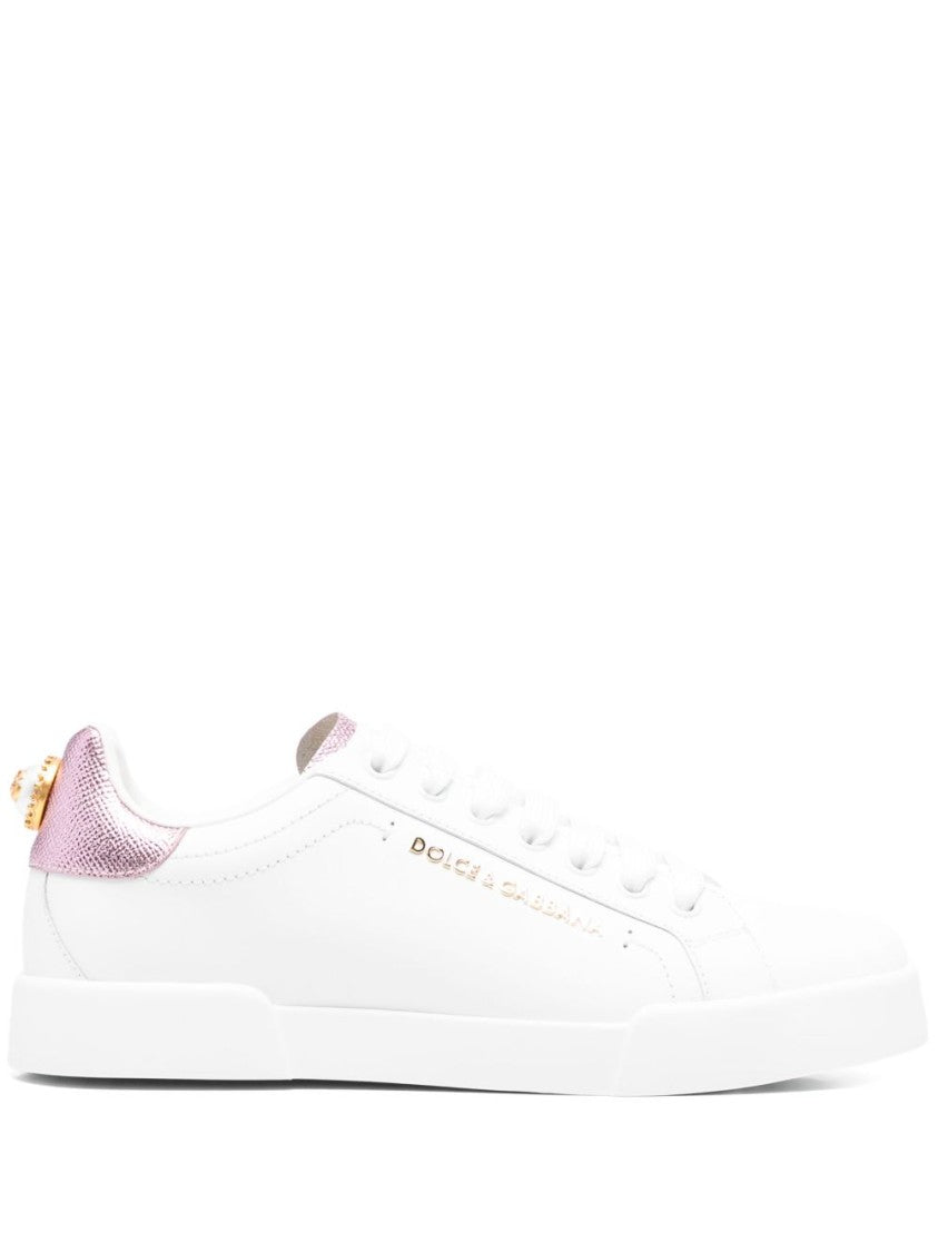 Dolce & Gabbana Calfskin Nappa Portofino Sneakers