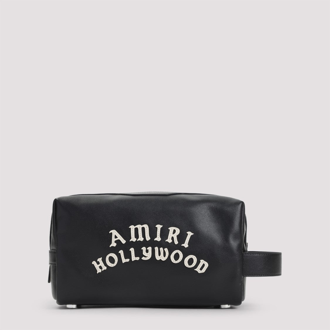 Amiri Black Leather Amiri Clutch With Contrasting Logo