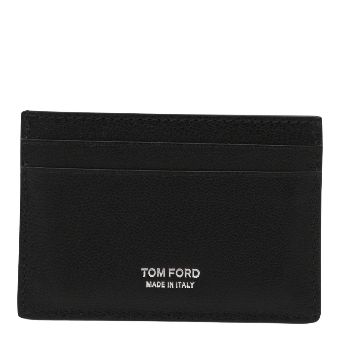 Tom Ford Compact Cardholder Wallet In Smooth Black Leather